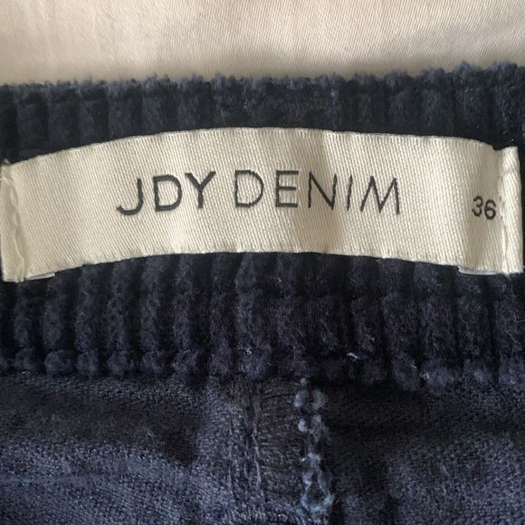 Corduroy Mini Skirt Blue Button Front Y2K Academia Gilmore Girls 90’s - Picture 5 of 8